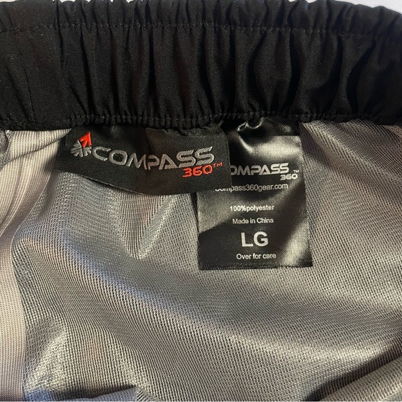 NWT Compass 360 HydroTek Rain Pants Black Size Large - Picture 10 of 12